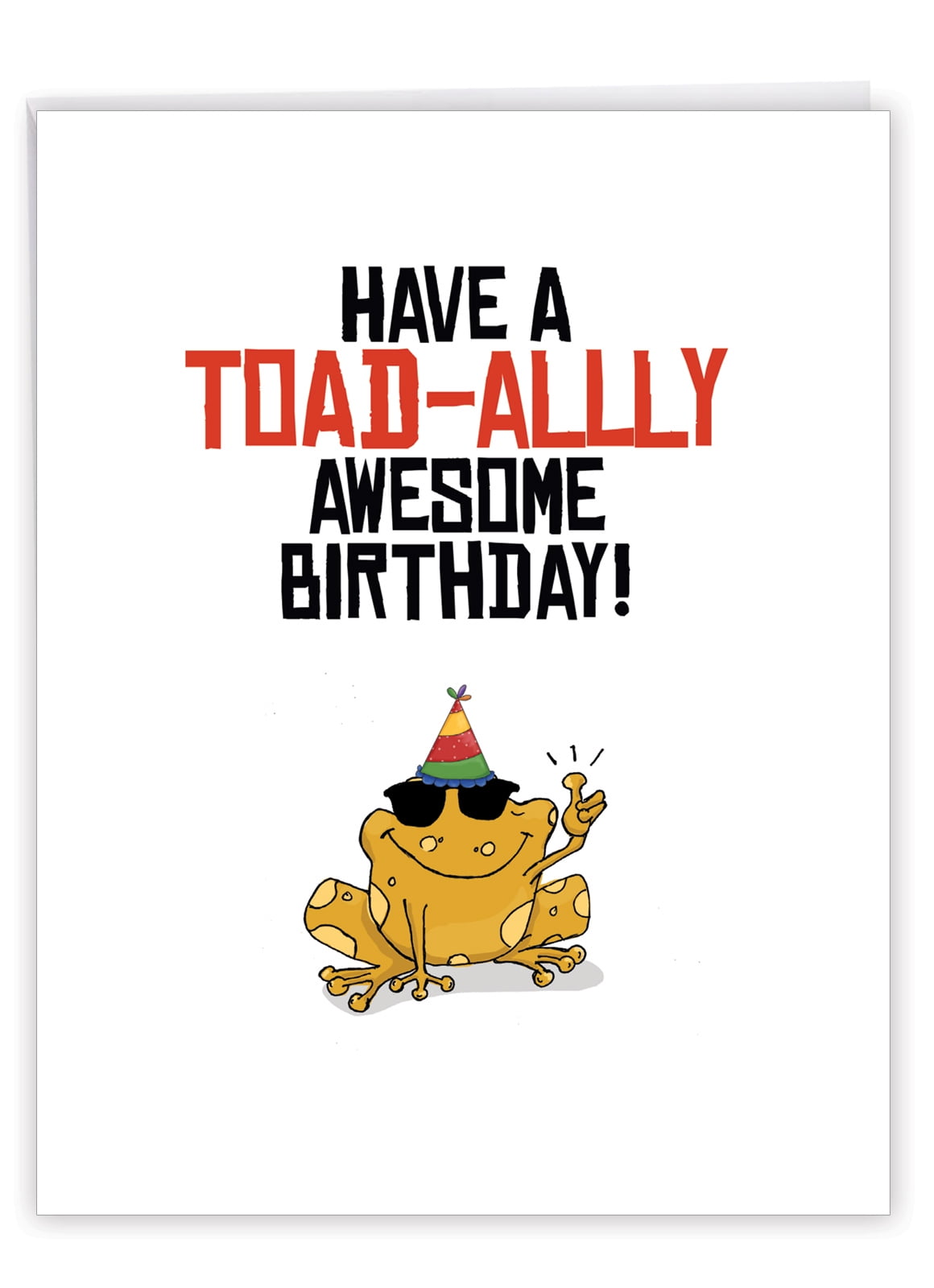 1 Big Funny Birthday Card with Envelope (8.5 x 11 Inch) - Birthday Puns Birthday J6119HBDG - Walmart.com